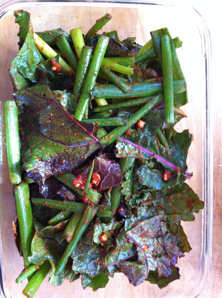 Kale and Scallion Kimchi